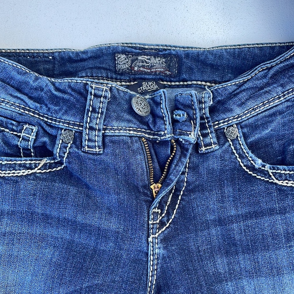 Silver jeans suki straight  size 27/30 - Picture 2 of 3